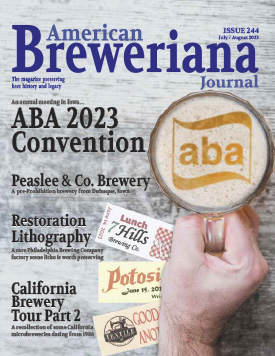 American Breweriana Journal, Number 244